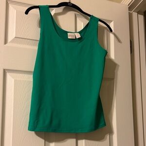 Chico's Emerald Scoop Neck Tank